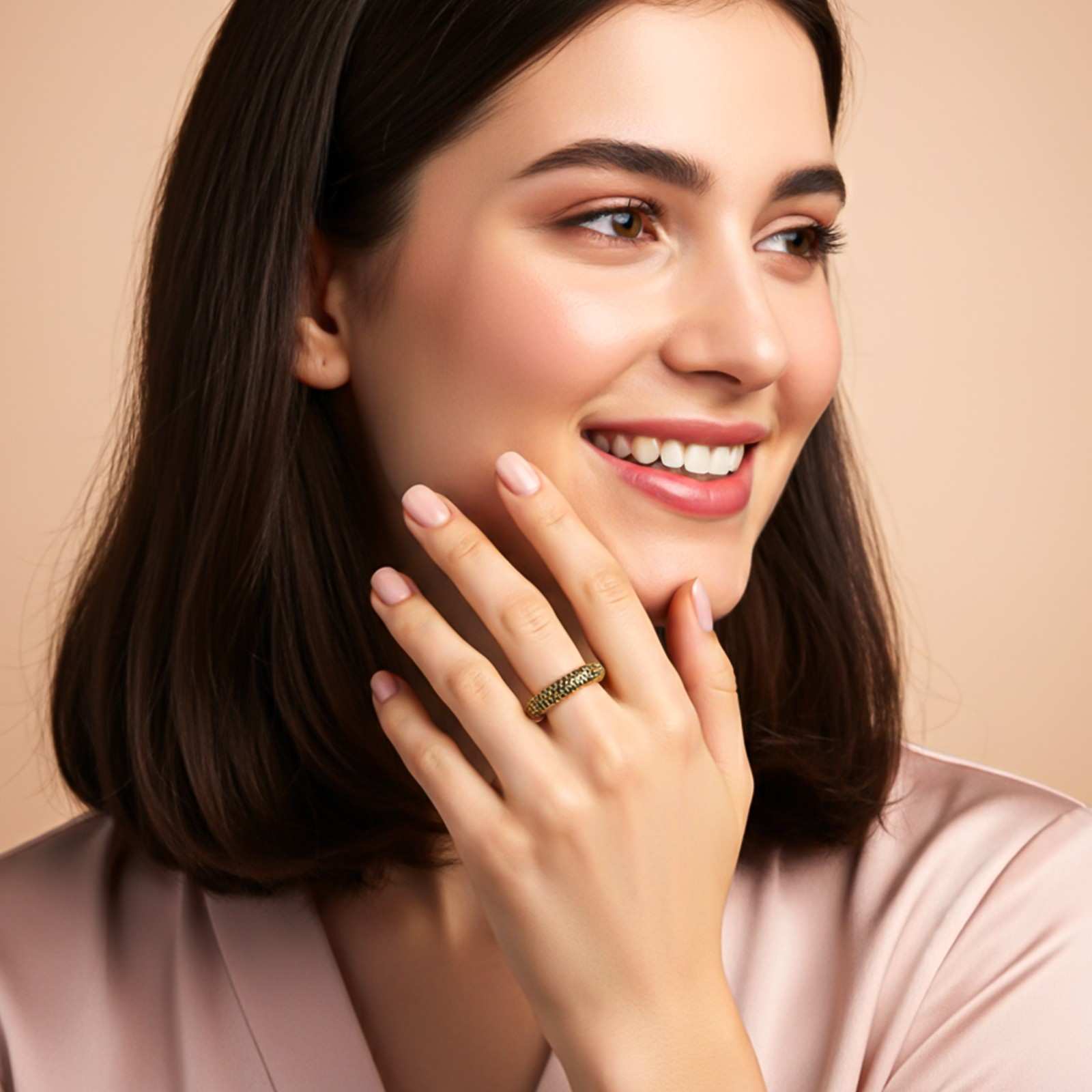 Silver Wide Band Designer Ring