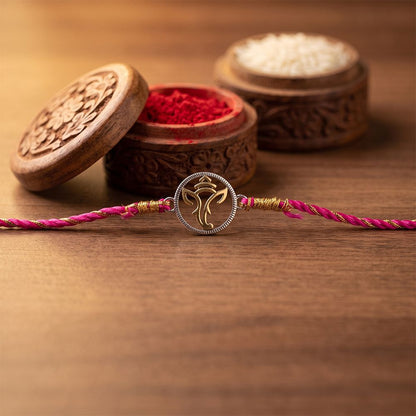 Dual Tone Ganesha God Rakhi