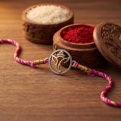 Dual Tone Ganesha God Rakhi