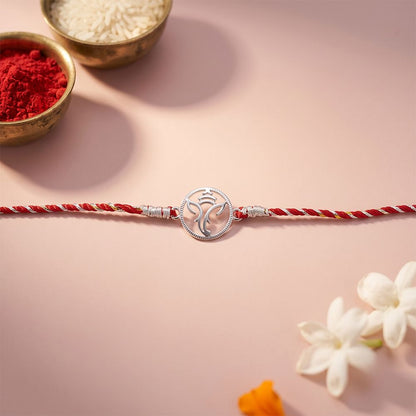 Silver Ganesha God Rakhi