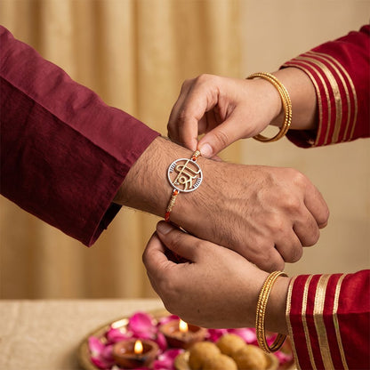 Dual Tone Heavenly Shree Rakhi