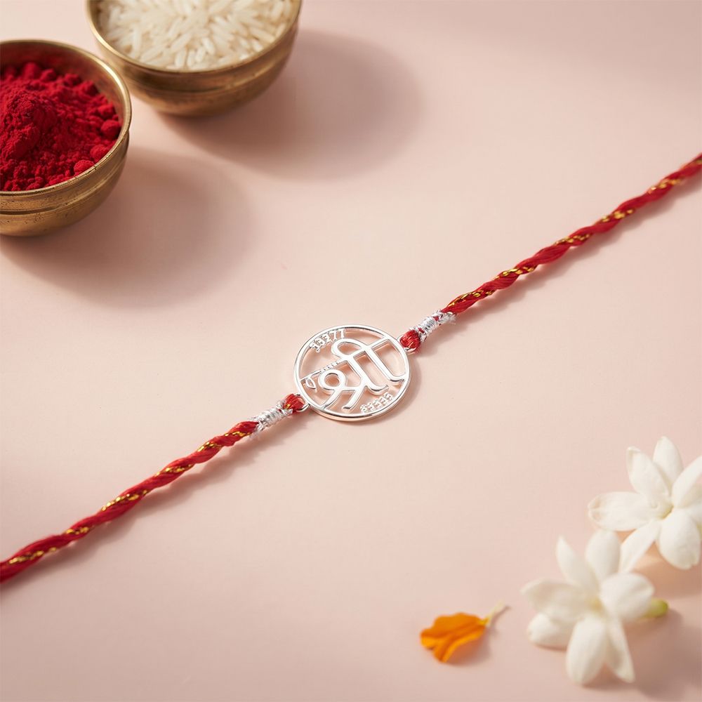 Silver Heavenly Shree Rakhi