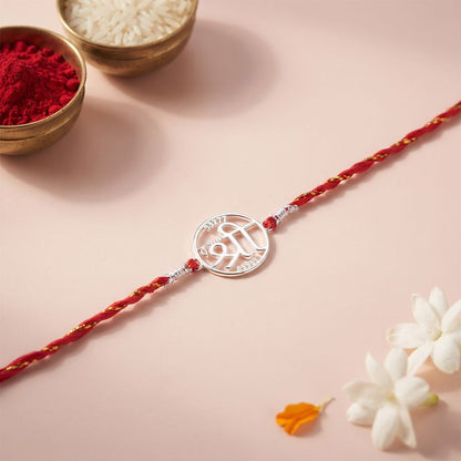 Silver Heavenly Shree Rakhi