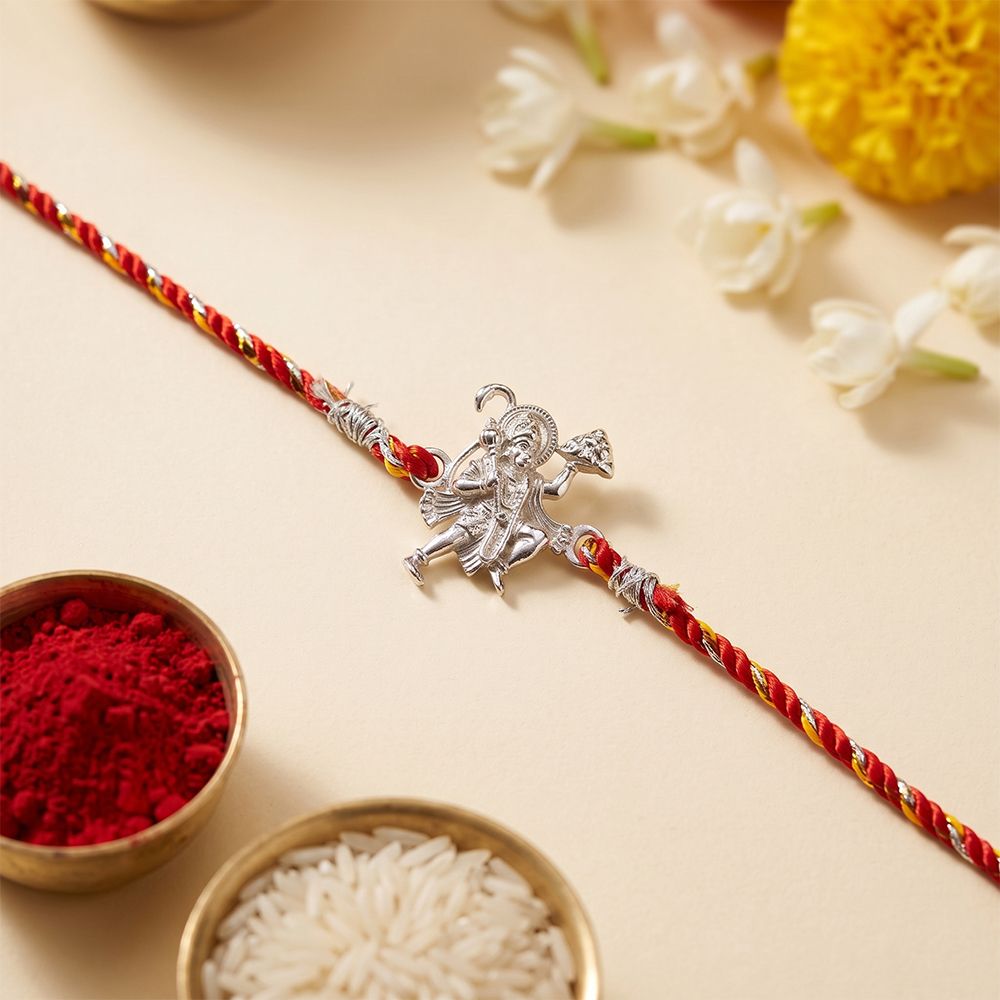 Silver Hanuman Ji Rakhi