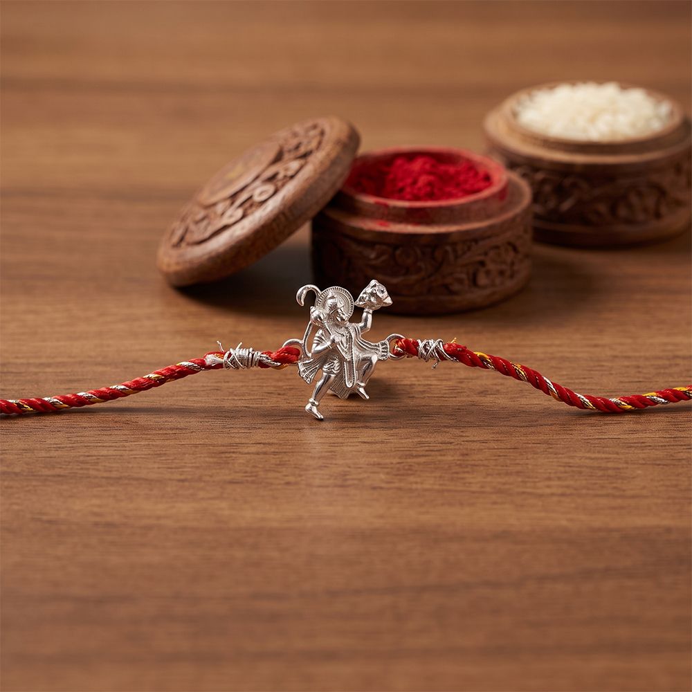 Silver Hanuman Ji Rakhi