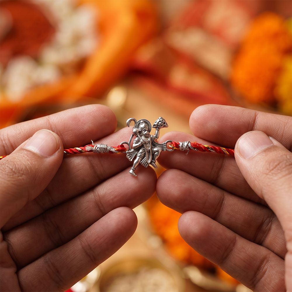 Silver Hanuman Ji Rakhi