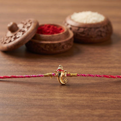 Golden Bala Ganpati Rakhi