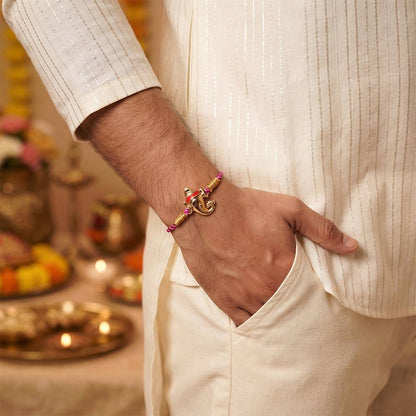 Golden Bala Ganpati Rakhi
