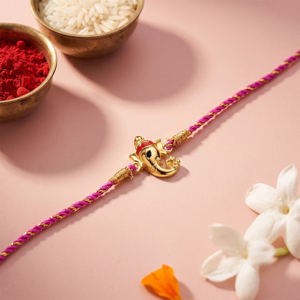 Golden Bala Ganpati Rakhi