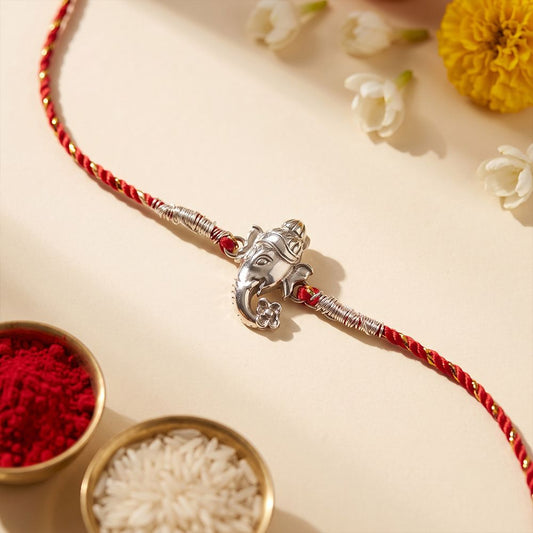 Silver Bala Ganpati Rakhi