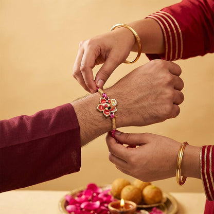 Golden Lord Ganesha Rakhi