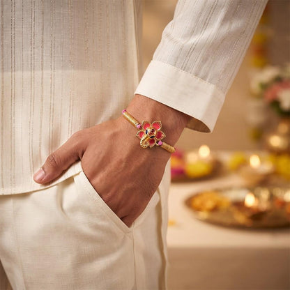 Golden Lord Ganesha Rakhi