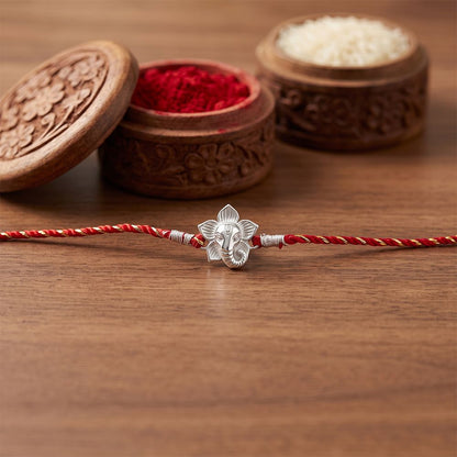 Silver Lord Ganesha Rakhi