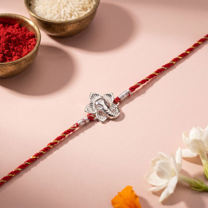 Silver Lord Ganesha Rakhi