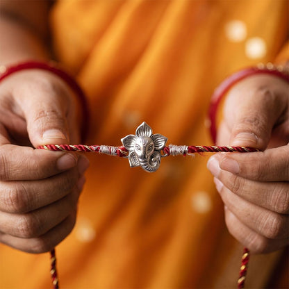 Silver Lord Ganesha Rakhi
