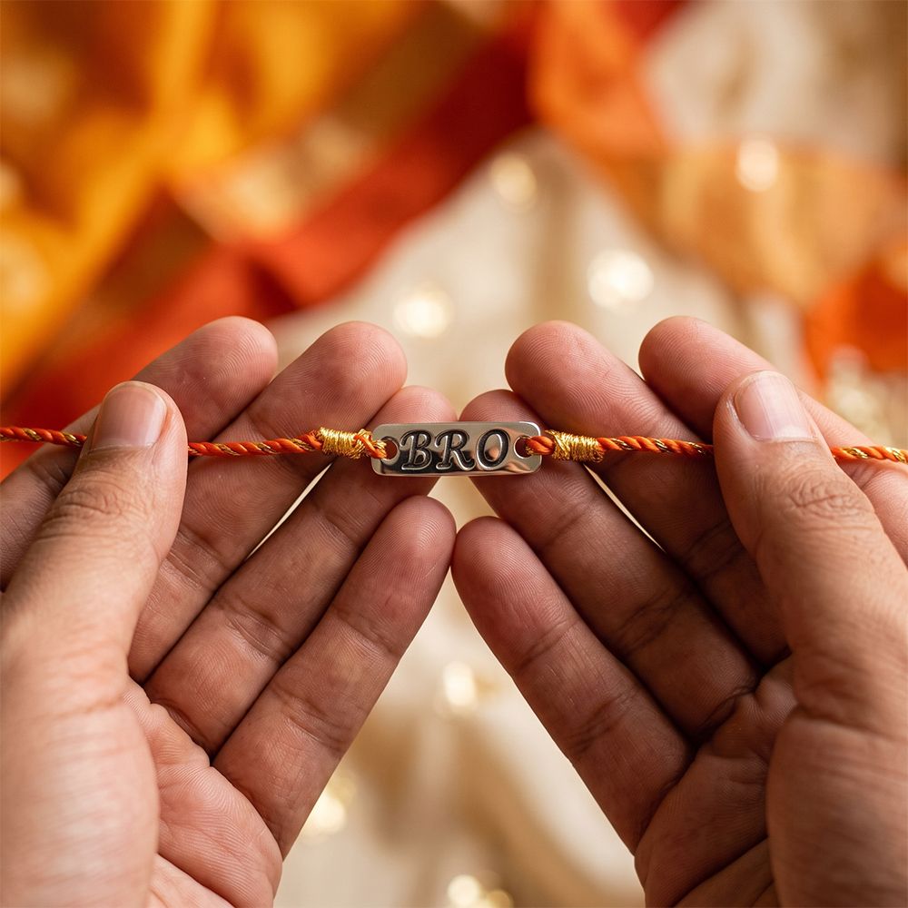 Silver Best Bro Rakhi