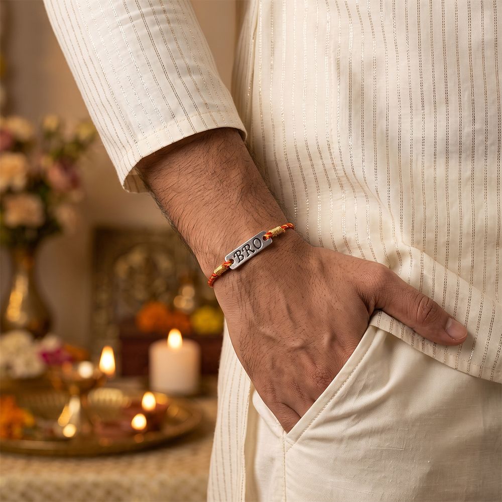 Silver Best Bro Rakhi