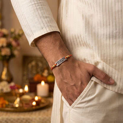 Silver Best Bro Rakhi