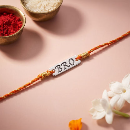 Silver Best Bro Rakhi