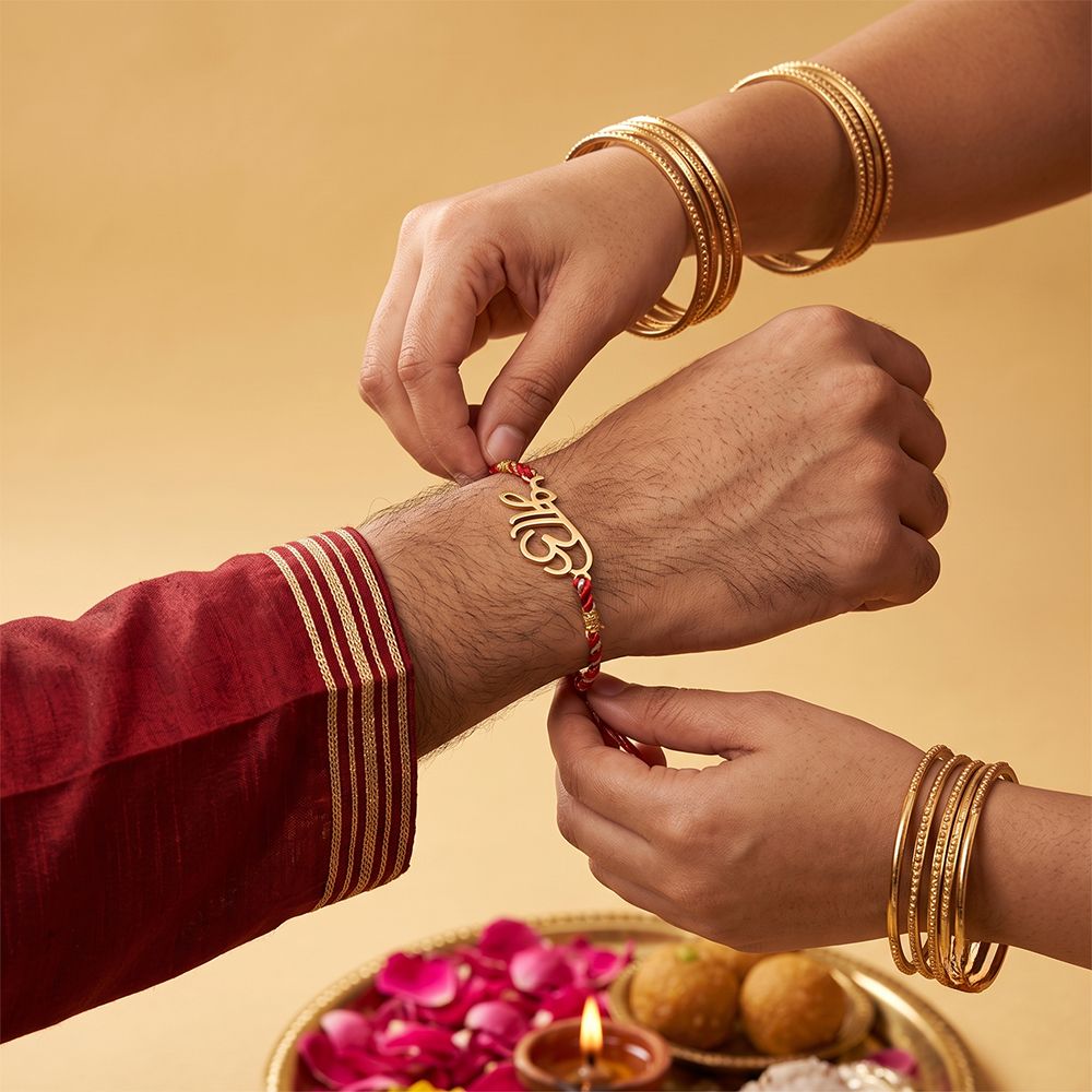 Golden BHAU (brother) Rakhi (Copy)