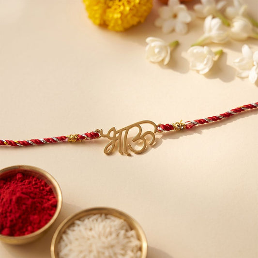 Golden BHAU (brother) Rakhi
