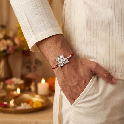 Silver Shiv Parvati Rakhi