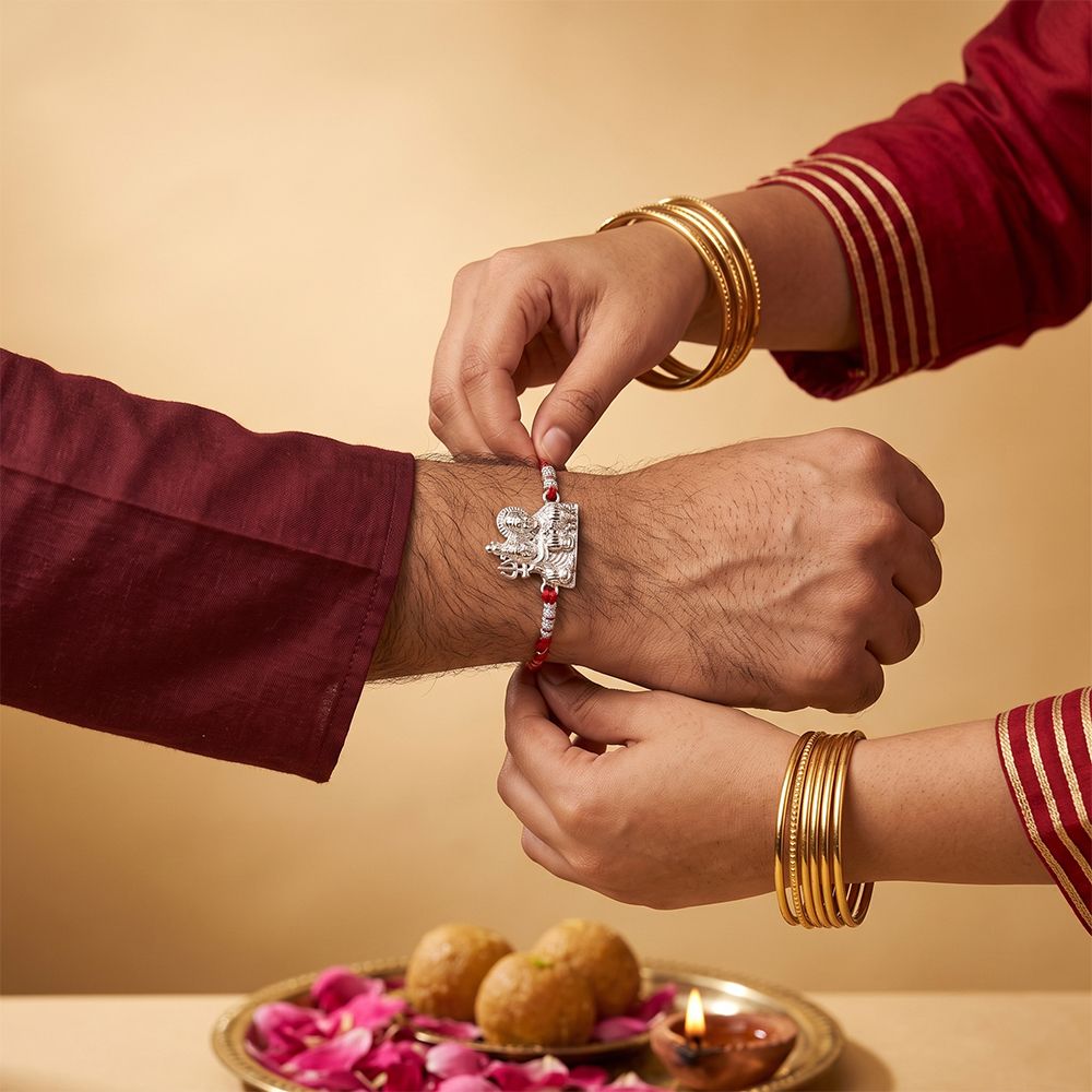 Silver Shiv Parvati Rakhi
