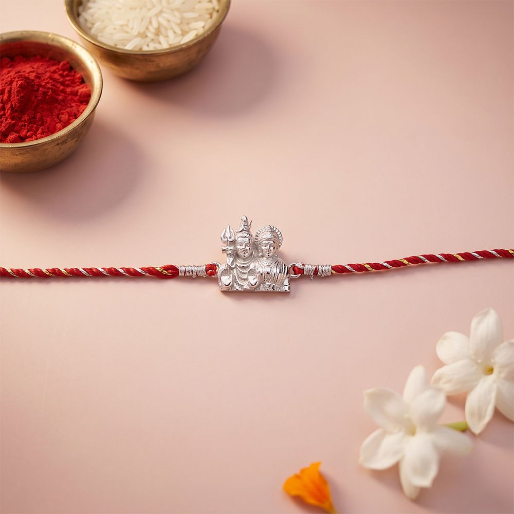 Silver Shiv Parvati Rakhi