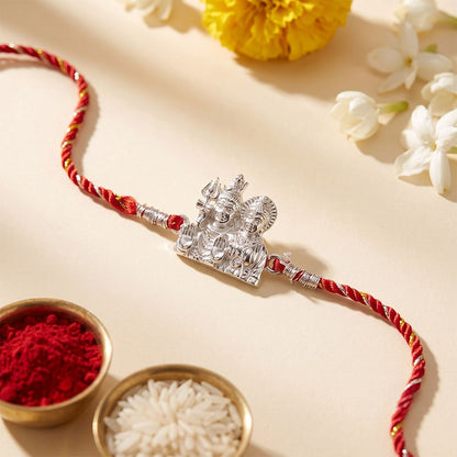 Silver Shiv Parvati Rakhi