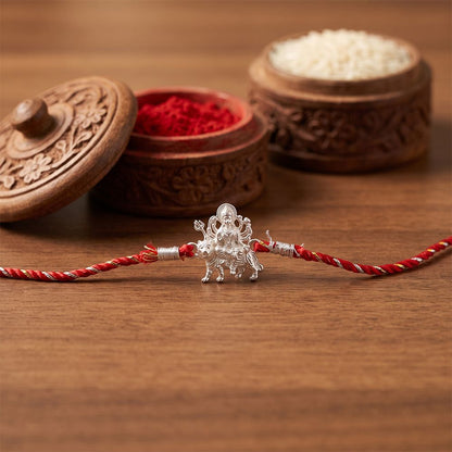 Silver Durga Mata Rakhi