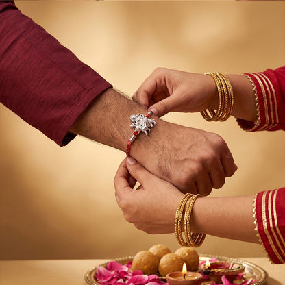 Silver Durga Mata Rakhi
