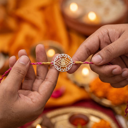 Golden Evil Eye Protect Rakhi