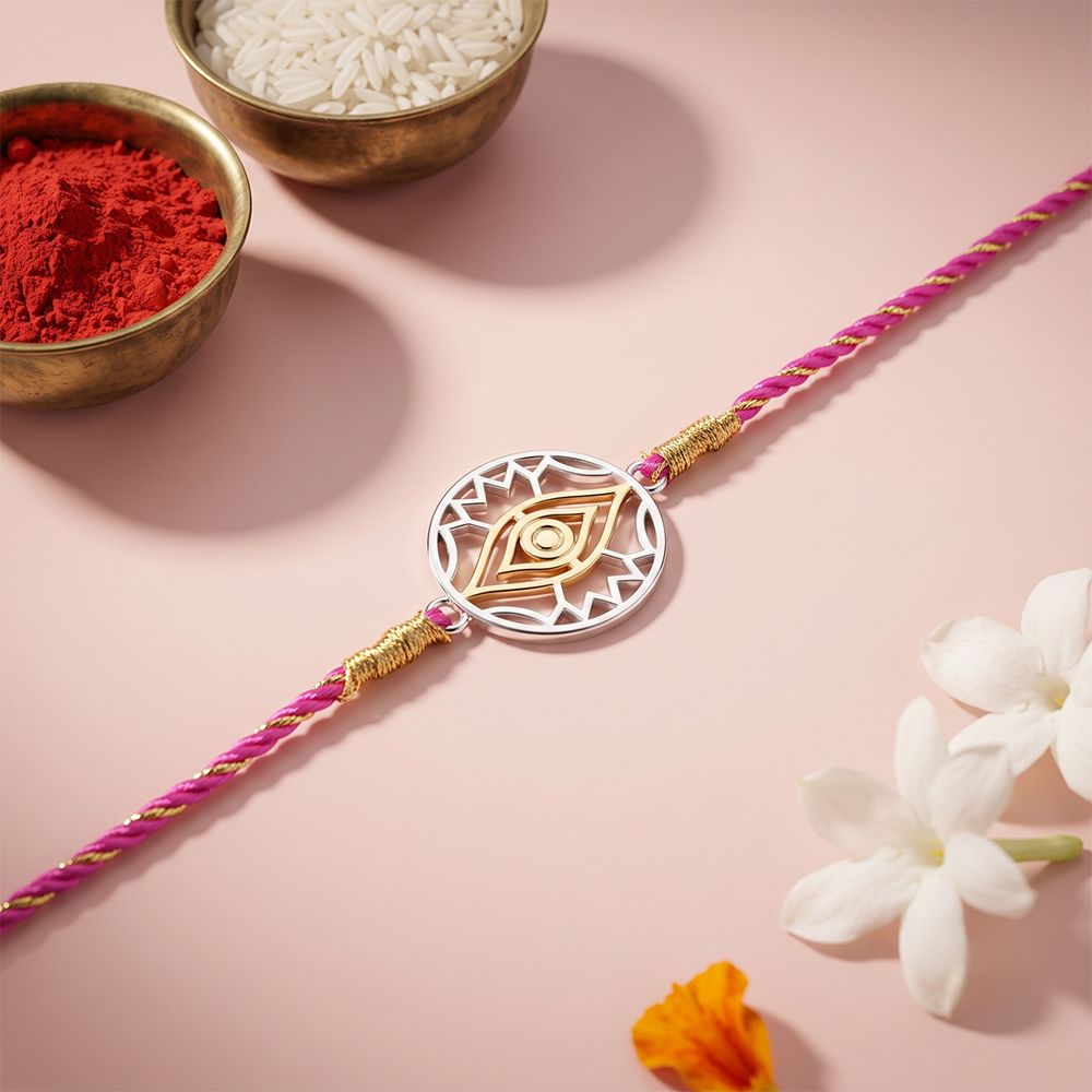 Golden Evil Eye Protect Rakhi