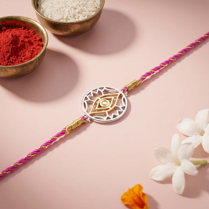 Golden Evil Eye Protect Rakhi
