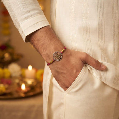 Golden Evil Eye Protect Rakhi