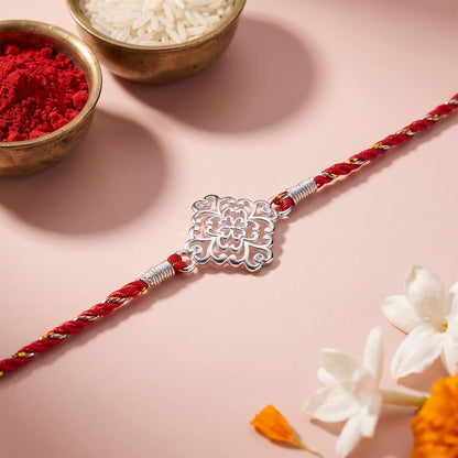 Silver Mandala Vintage Rakhi