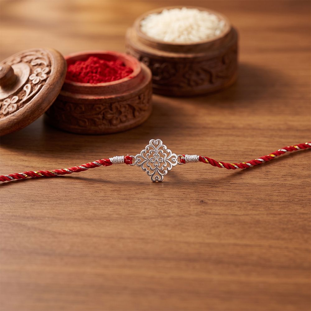 Silver Mandala Vintage Rakhi