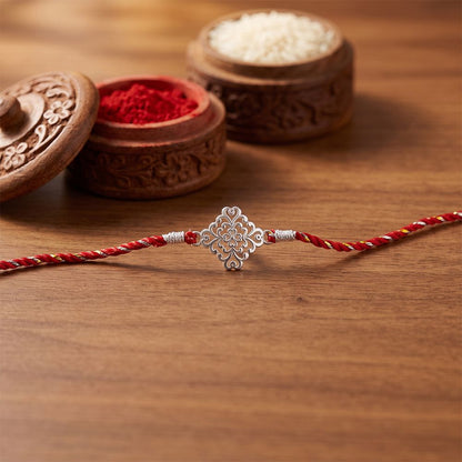 Silver Mandala Vintage Rakhi