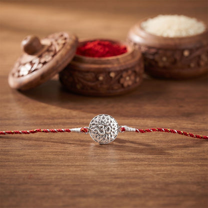 Silver Sprial OM Rakhi