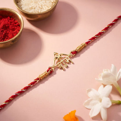 Golden Shree Ram Rakhi