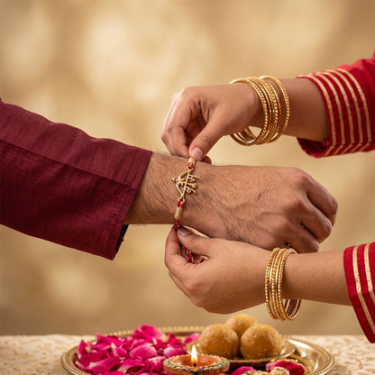 Golden Shree Ram Rakhi
