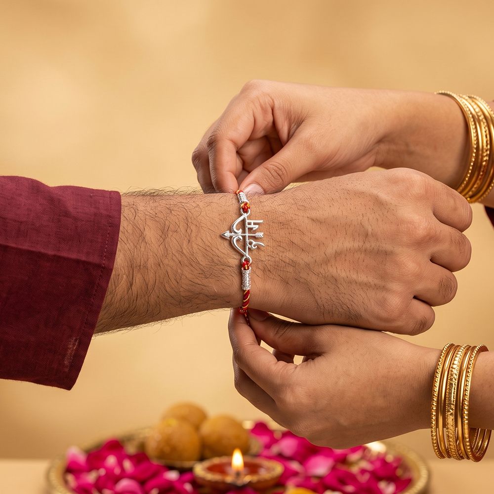 Silver Shree Ram Rakhi