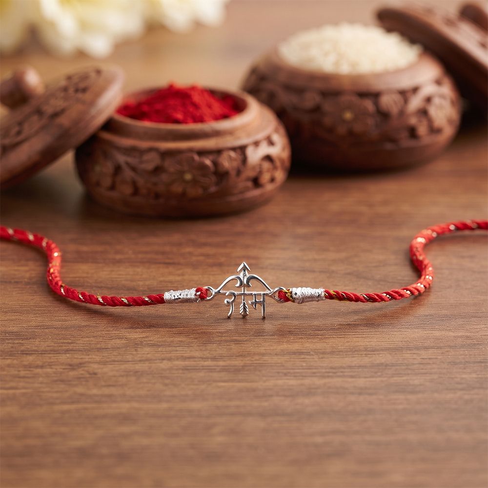 Silver Shree Ram Rakhi