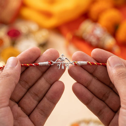 Silver Shree Ram Rakhi