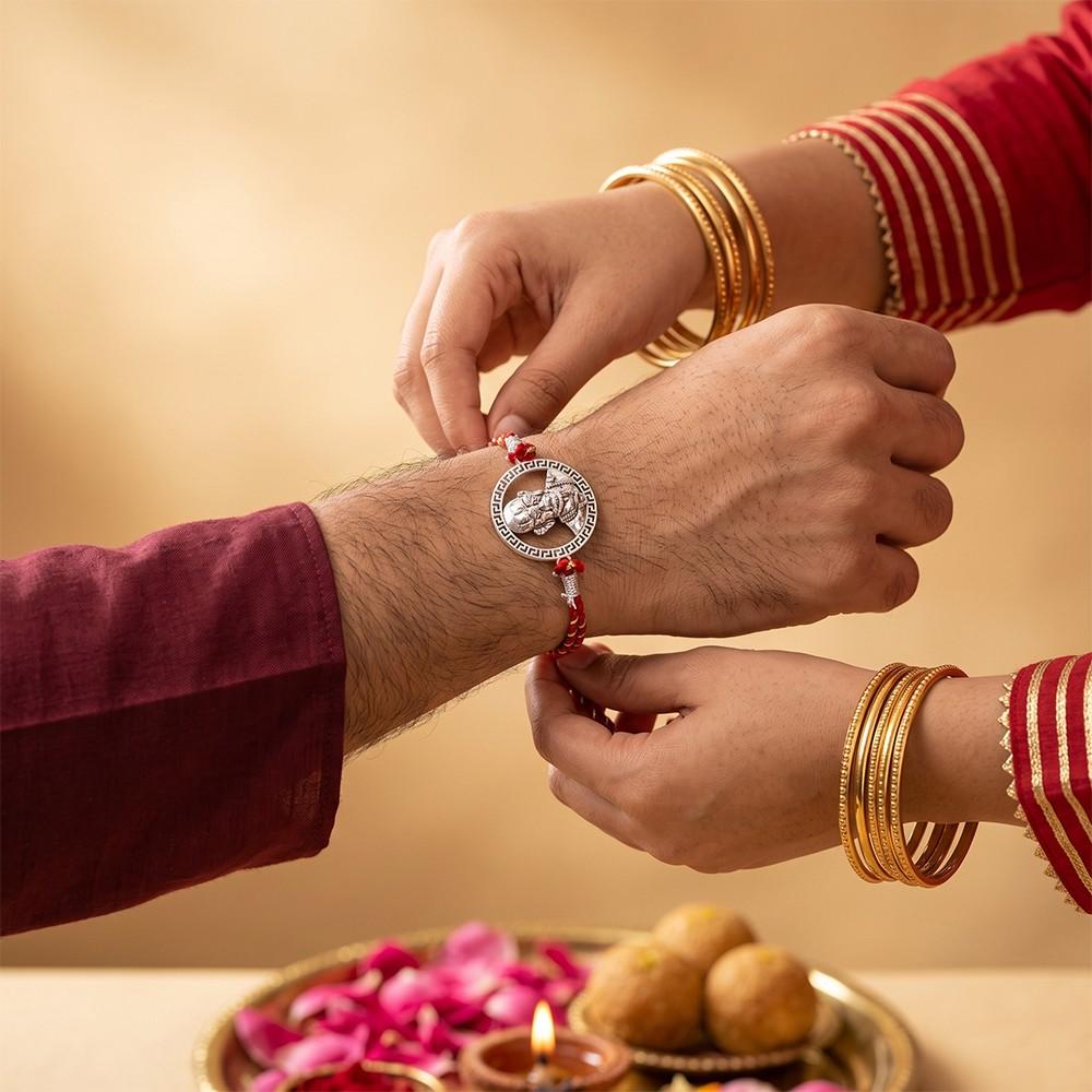 Silver Swami Samarth Rakhi