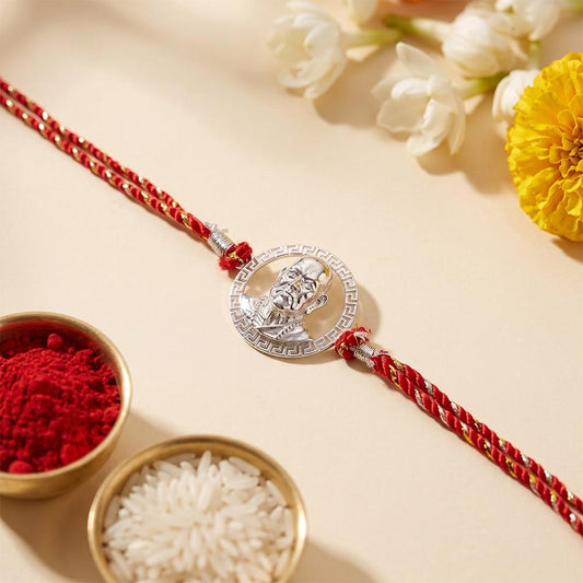 Silver Swami Samarth Rakhi