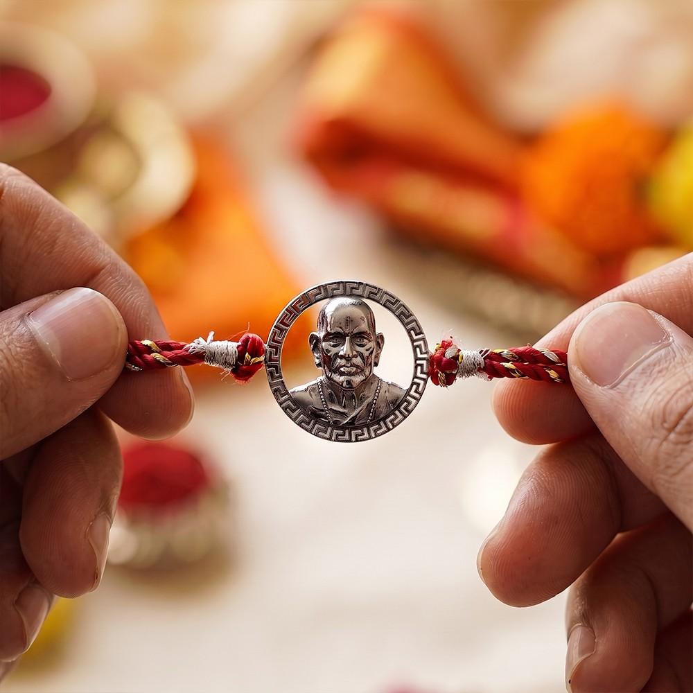 Oxidised Swami Samarth Rakhi