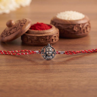 Oxidised Lord Shiva Face Rakhi
