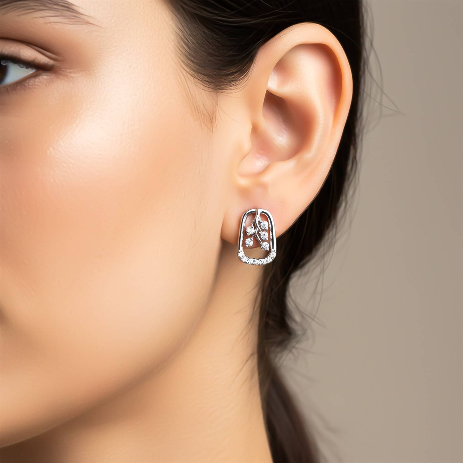 Silver Leaf Drop Pendant & Earrings Set