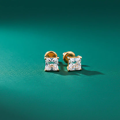 Golden Princess Tiny Stud Earrings